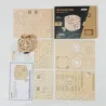 ConstrucciónDIY creativo - caja del tesoro 3D - rompecabezas de madera - kit de montaje - 123 piezas