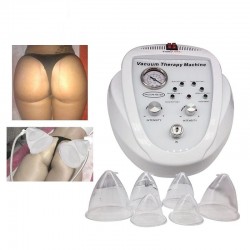 Buttcock / bröstförstoring - vakuummaskin - massager med 6 sugkoppar