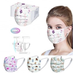 50 stuks - wegwerp antibacterieel medisch gezichtsmasker - mondmasker - 3-laags - unisexMondmaskers