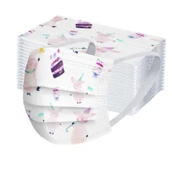 50 pezzi - maschera medica antibatterica monouso - maschera bocca - 3 strati - unisex