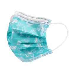 10 - 20 - 30 - 50 bitar - disponibel antibakteriell medicinsk ansiktsmask - munmask - 3-lager - unisex - fjärilar