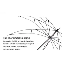 Parapluie réversible - anti-UV - pliage - double couche - Poignée de type C