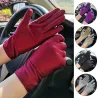 Luvas de spandex - elástica - prova uv - luvas curtas - mulheres