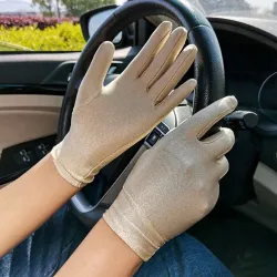 Spandex handskar - elastisk - uv bevis - korta handskar - kvinnor