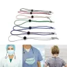 10 - 20 - 30 bitar - justerbar ansiktsmask sladd - lanyard