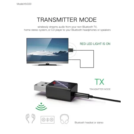 Bluetooth 5.0 - 2 in 1 - bluetooth adapter - transmitter - receiver