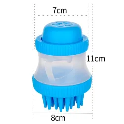 Pet limpeza escova - massagem - silicone - banho- chuveiro - acessórios