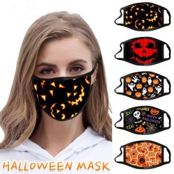 Skyddande ansikte / munmask - vindtät - dammtät - Halloween print