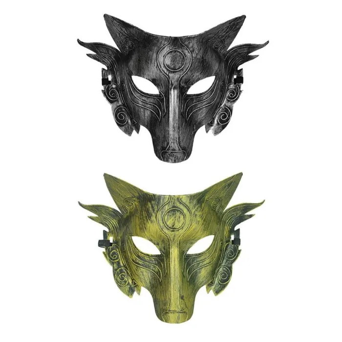 Wolf - Gesichtsmaske - für Halloween / Maske / Party