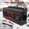 Inverter dc to ac - LCD display power - EU/ universal outlet - cigaretteZonnepanelen