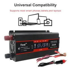 Paneles solaresInverter dc to ac - alimentación de pantalla LCD - UE / salida universal - cigarrillo