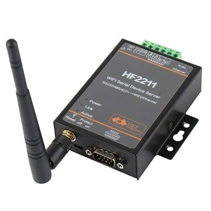 HF2211 - RS232/RS485/RS422 - WiFi seriell enhetsserver - Ethernet-omvandlarmodul