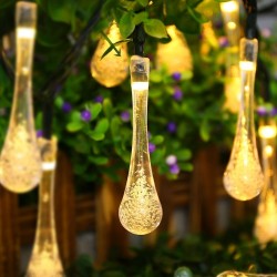 4m - 6m - łańcuch świetlny LED - żarówki w kształcie kropli słonecznych - wodoodporne - dekoracja świąteczna / ogrodowaOświet...