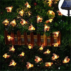 Solar powered - Chaîne LED - lumière guirlande - extérieur / décoration de jardin - abeilles de miel