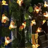 Solar powered - LED-sträng - garland ljus - utomhus / trädgård dekoration - honung bi