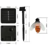 Solar powered - LED-sträng - garland ljus - utomhus / trädgård dekoration - honung bi