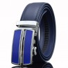 CinturónCinturón de cuero genuino con hebilla automática - azul