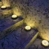 4 pezzi - lampade a energia solare - 8 LED - luce da giardino impermeabile