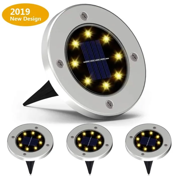 Luces & Iluminación4 piezas - lámparas solares - 8 LED - luz impermeable del jardín