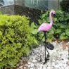 Pink Flamingo - Solarlampe - wasserdichtes Gartenlicht