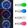 Partes de rueda2 piezas - coche / motocicleta / moto válvula de neumáticos tapa - bombilla LED de neón - cráneo