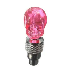 2 pezzi - auto / moto / bici gomme valvole - neon lampadina LED - cranio