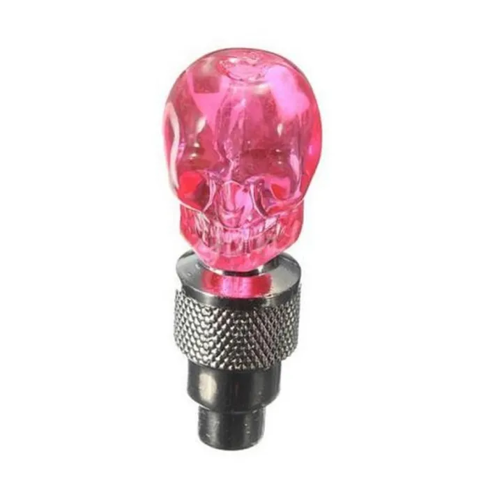 2 pezzi - auto / moto / bici gomme valvole - neon lampadina LED - cranio
