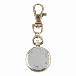 Vintage retro bronzen horloge - sleutelhangerSleutelhangers