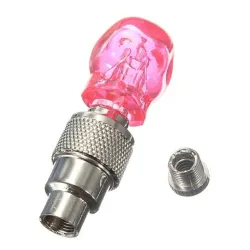 2 pezzi - auto / moto / bici gomme valvole - neon lampadina LED - cranio