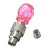 2 Stück - Auto / Motorrad / Fahrrad Reifen Ventilkappen - Neon LED Glühbirne - Totenkopf
