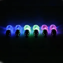 Partes de rueda2 piezas - coche / motocicleta / moto válvula de neumáticos tapa - bombilla LED de neón - cráneo