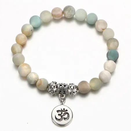 Bracciale con pietre naturali - fatto a mano - unisex