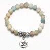 Bracciale con pietre naturali - fatto a mano - unisex