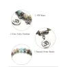 Bracciale con pietre naturali - fatto a mano - unisex