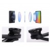 3 en 1 - fisheye - large angle - macro - objectif de caméra avec clip pour iPhone / Samsung