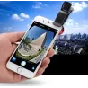 3 em 1 - olho de peixe - ângulo largo - macro - lente da câmera com clip para iPhone / Samsung