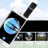3 em 1 - olho de peixe - ângulo largo - macro - lente da câmera com clip para iPhone / Samsung