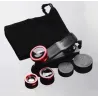 3 i 1 - fiske - bred vinkel - makro - kameralins med klipp för iPhone / Samsung