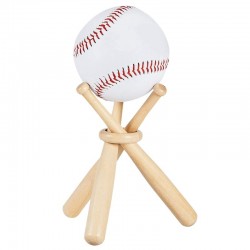 Displaystandaard voor honkbal / golf tennisbal - houten houderBaseball