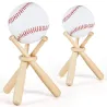 Baseball / golf tennisboll display stand - trähållare