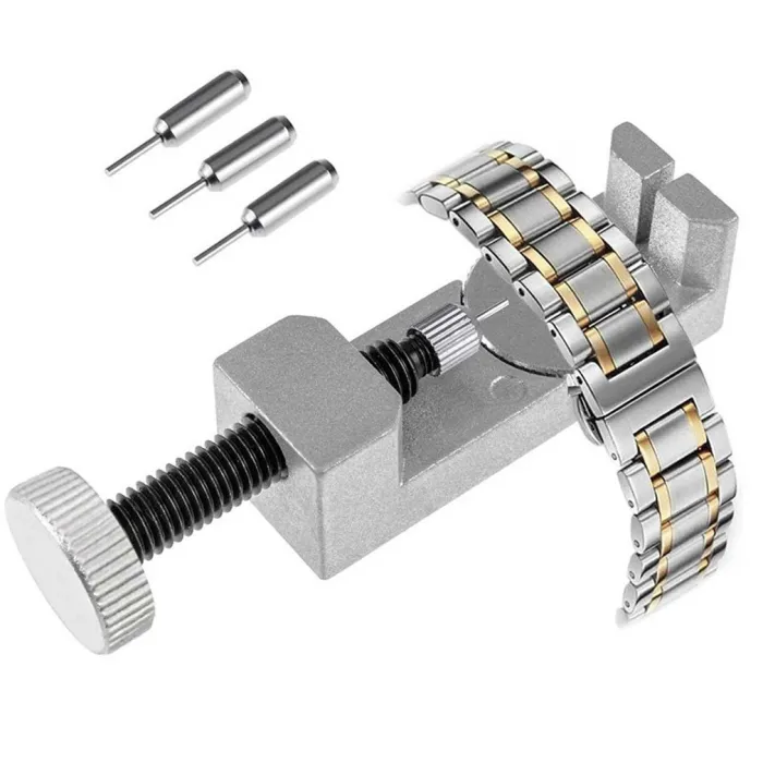 Professionell - klocka band & armband länkar remover - justerbar - med 3 metallstift
