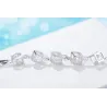 Elegant bracelet with cubes - silver 925