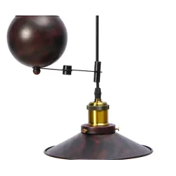 Vintage hanging pulley lamp - 2 / 3 heads - E27 - AC110 - 240V