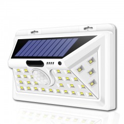 Lampa solarna LED - zewnętrzna - czujnik ruchu - ścienna - wodoodporna - 34 LEDOświetlenia słonecznego