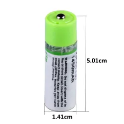 BateríasBatería AA recargable USB - AA - 1.2V - 1450mAh - Carga rápida