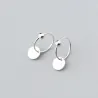 Aretes925 Sterling Silver - Pendientes de aro minimalista - Joyería