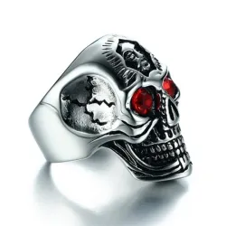 Gothic skull ring - stainless steelRings