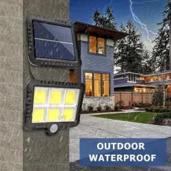 150COB - 128COB - 120COB - 100COB - Solar Light - Outdoor - Wall Light - Lampada di sicurezza - Telecomando