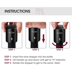 BarVentilador de botella de vino vacío - tapón de botella - champán