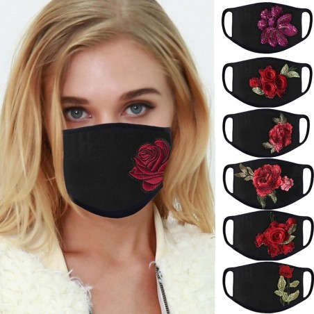 PM2.5 - pölyn ja saastumisen vastainen - kasvot / suun suojaava maski - pesuaine - ruusut